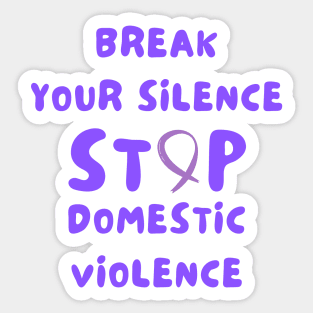 Domestic violence awareness Sticker